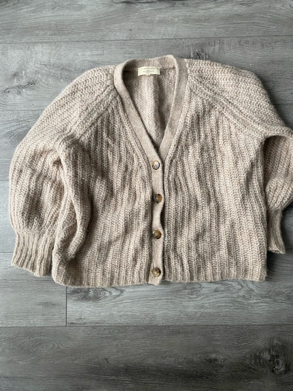 Sezane Basile Cardigan in Beige Clair